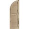 Ekena Millwork Pecky Cypress 2 Equal Louver w/Quarter Round Arch Top Faux Wood Shutters, 18"W x 82"H (64" Low Side) SHULVQ18X82PCPR - alternate 2